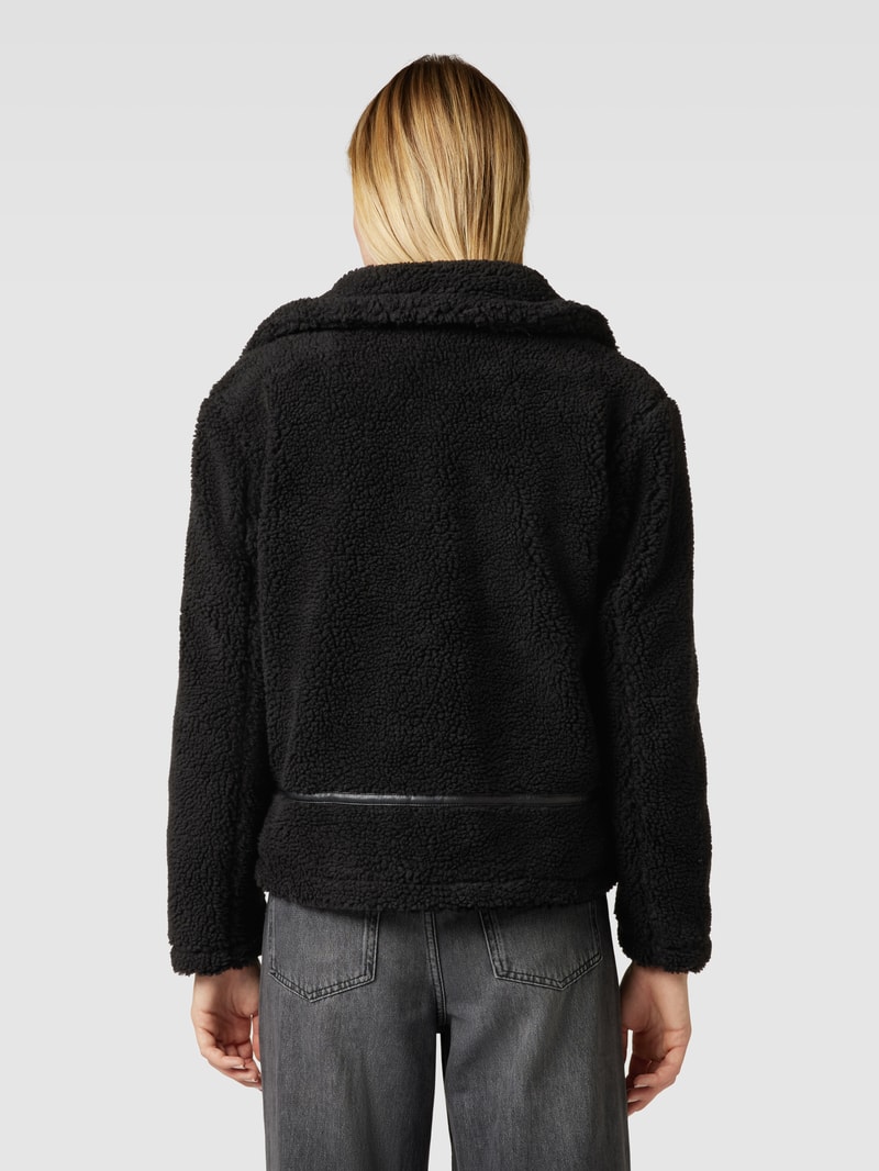 Jacke aus Teddyfell Modell 'NADIA' in schwarz