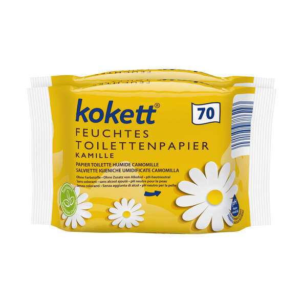 Feuchtes Toilettenpapier Kamille, 12er Set