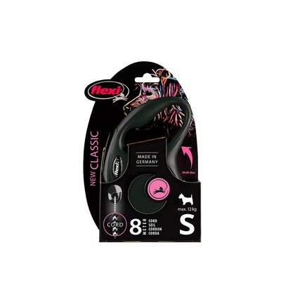 flexi New Classic Seil-Leine S schwarz, 8 m