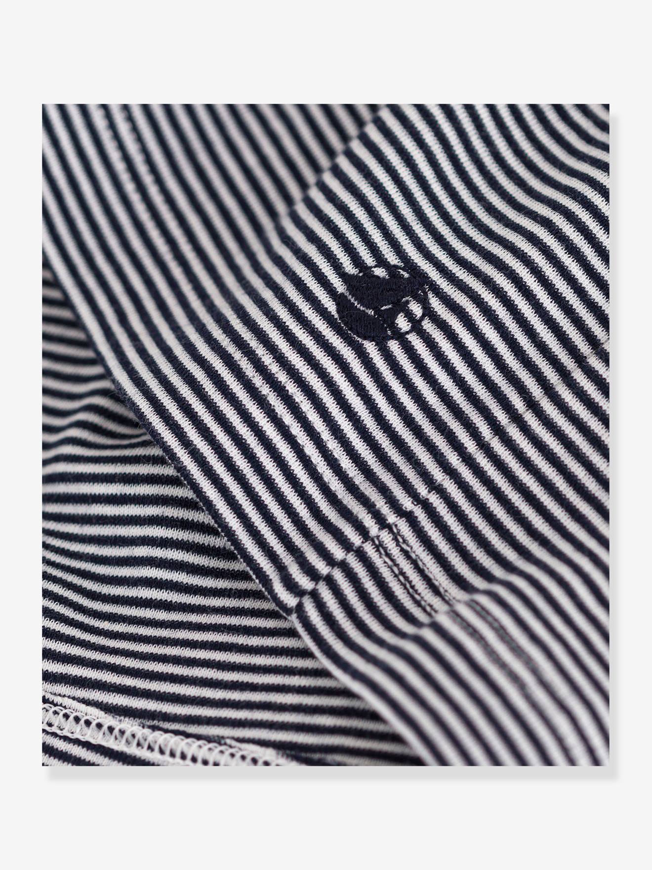 Petit Bateau Geripptes Mädchen Sommerkleid PETIT BATEAU - blau