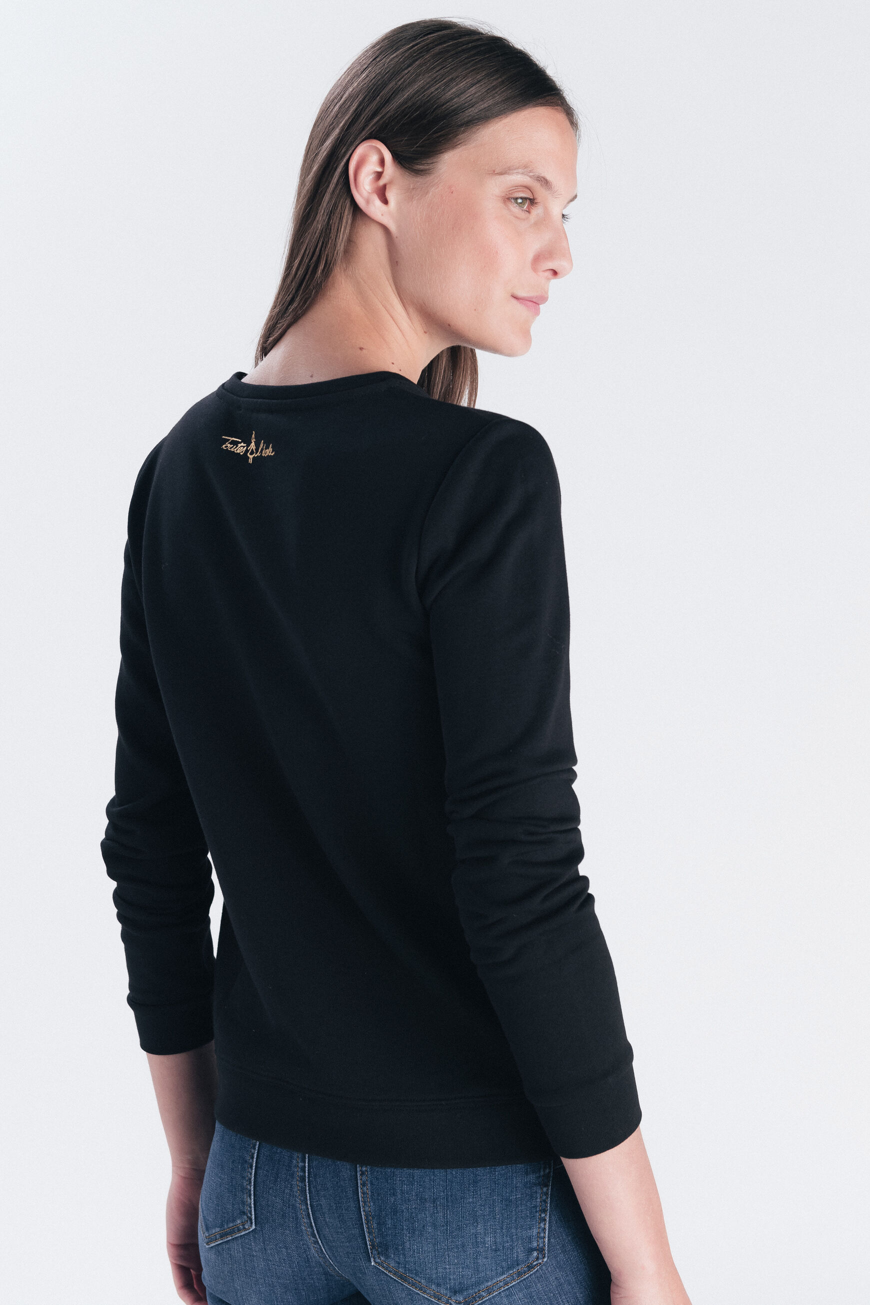 Sweat Jasmin noir femme
