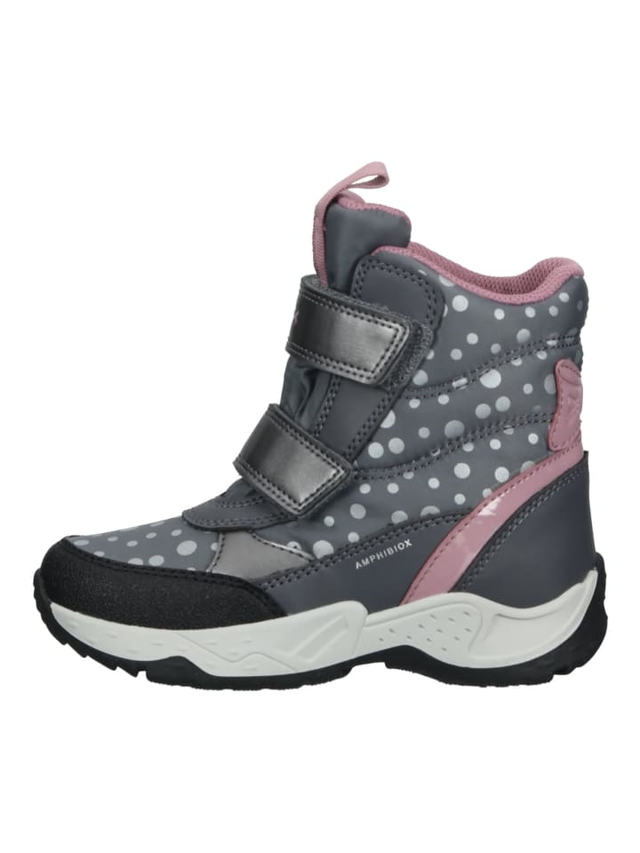 Geox Stiefelette in Grau/Pink günstig kaufen