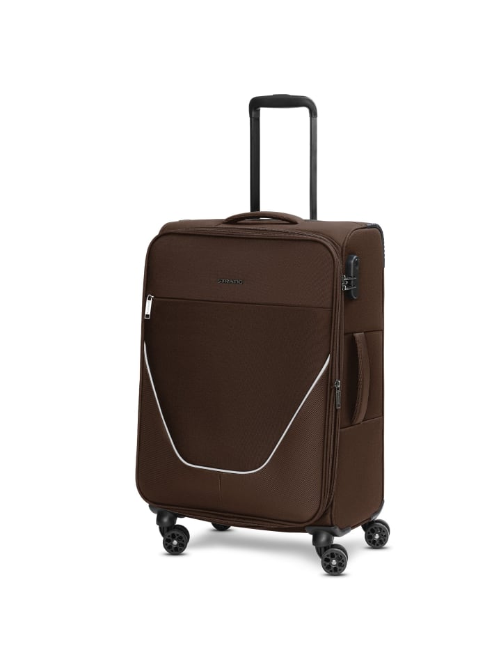 Stratic taska 4-Rollen Trolley M 65 cm mit Dehnfalte in coffee günstig kaufen onesize