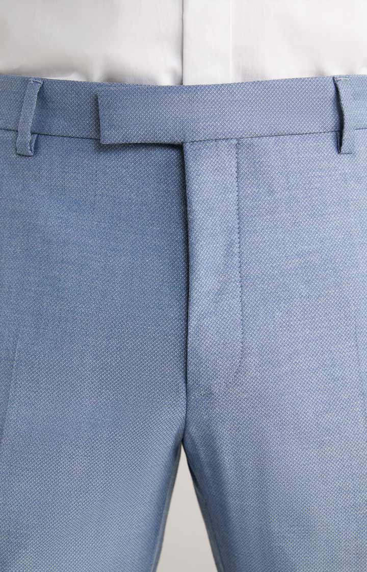 Baukasten-Hose Wedding Gun in Hellblau strukturiert