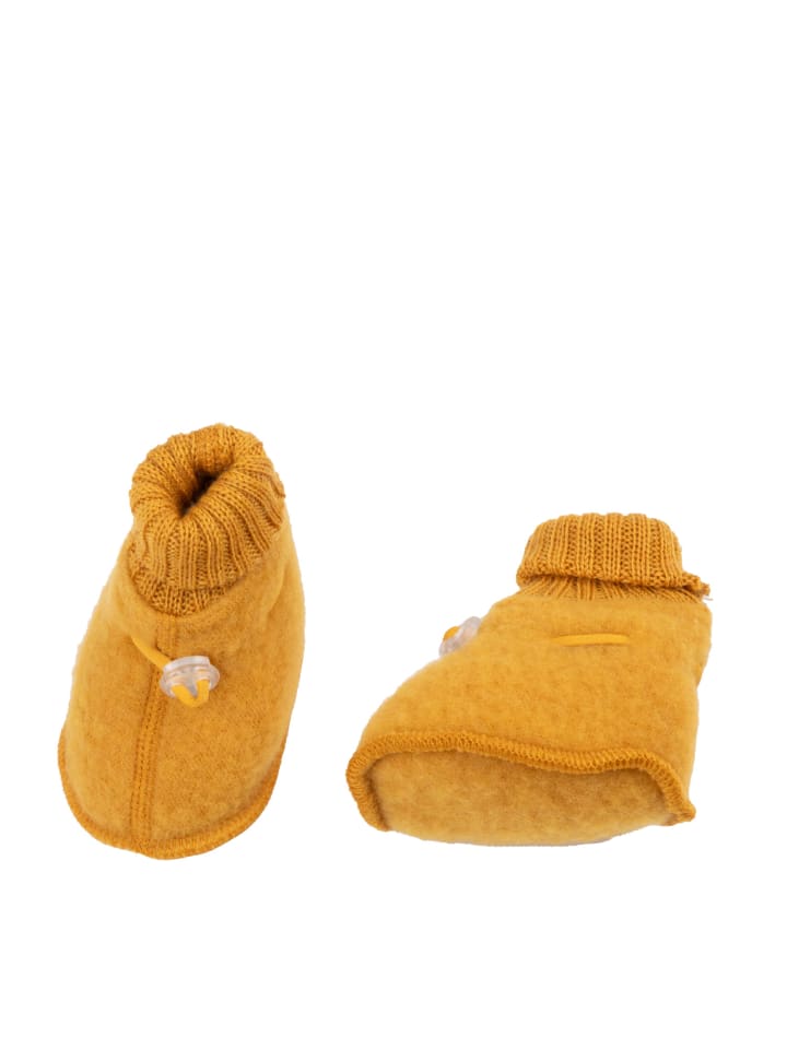 Joha Booties Krabbelschuhe Merino-Wolle in gelb günstig kaufen