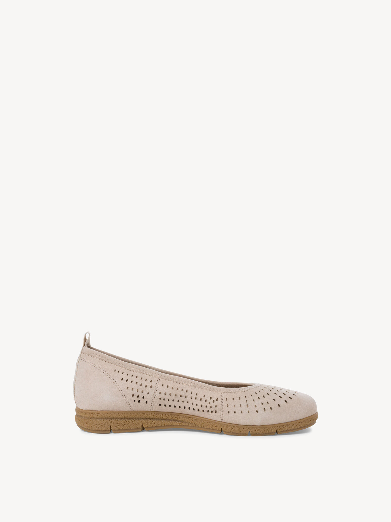 Ballerine en cuir - beige