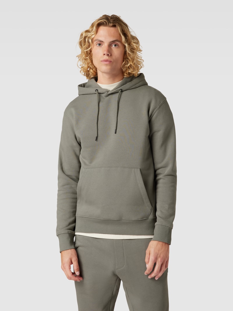 Hoodie mit Känguru-Tasche Modell 'ESTAR' in hellgrau