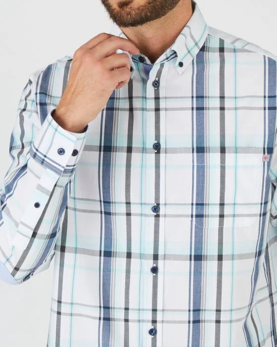 Chemise à carreaux, manches longues