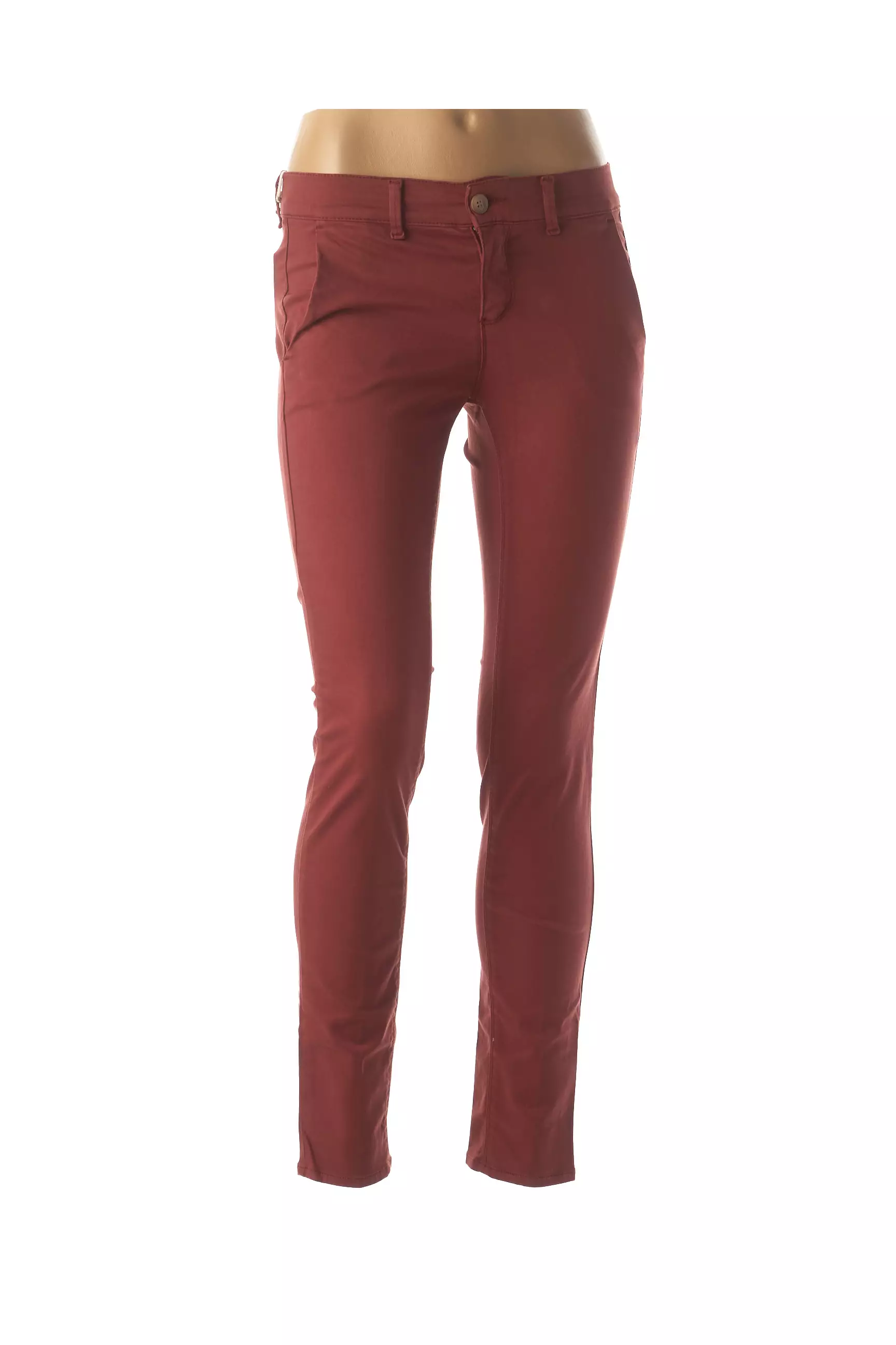Happy Pantalon7 8 Femme couleur orange