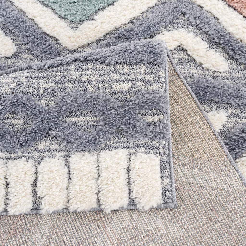Hochflor-Läufer Focus 3382, Carpet City, rechteckig, Höhe: 20 mm, Boho-Teppich, besonders weich, Hoch Tief Struktur, Wohnzimmer