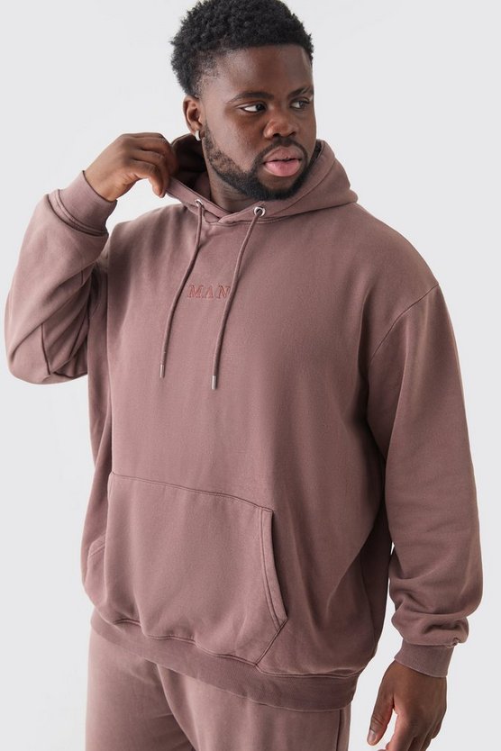 Plus Oversize Man Roman Hoodie