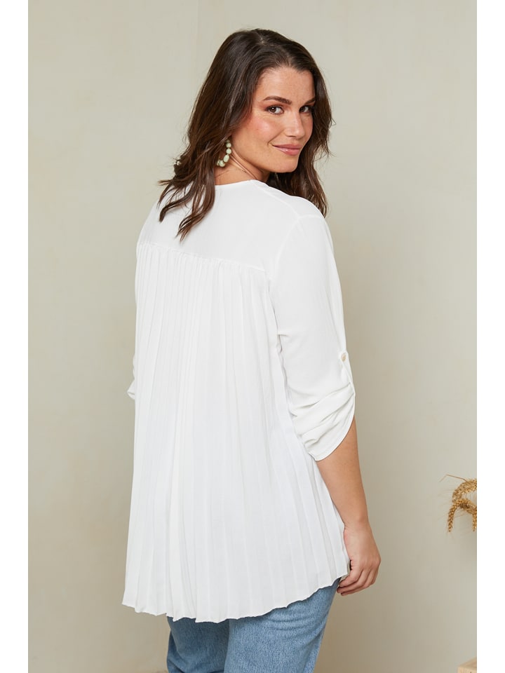 Curvy Lady Bluse in Weiß günstig kaufen