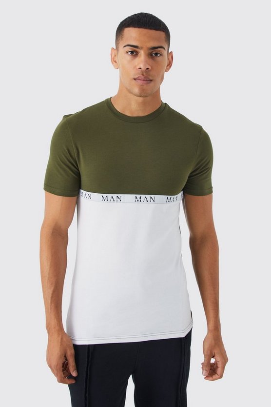 Muscle-Fit Colorblock T-Shirt