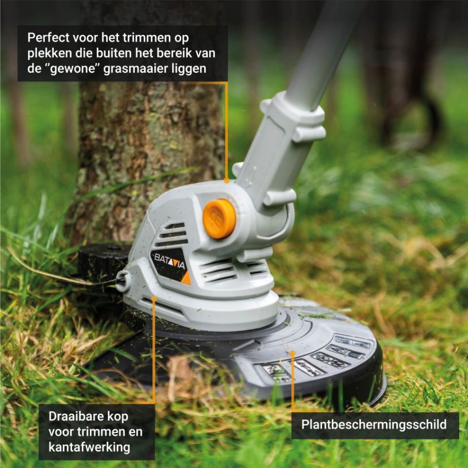 Batavia 7064616 Maxxpack 18V Cordless Grass Trimmer 250mm excl. battery and charger