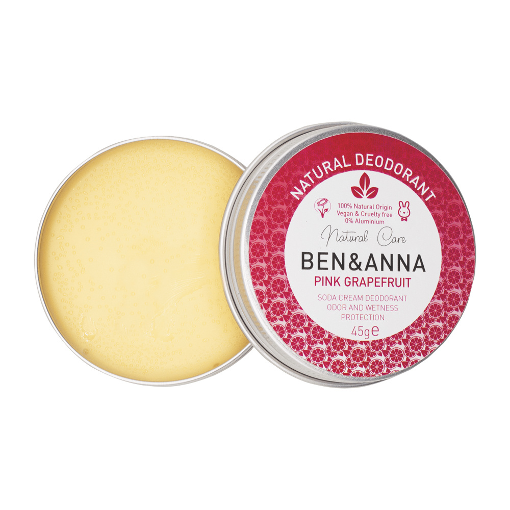 ben & anna Pink Grapefruit Déodorant naturel en boîte métal