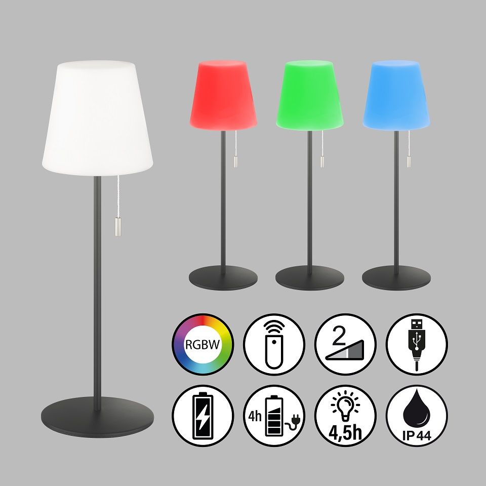 Schöner Wohnen Akku Tischlampe Talent