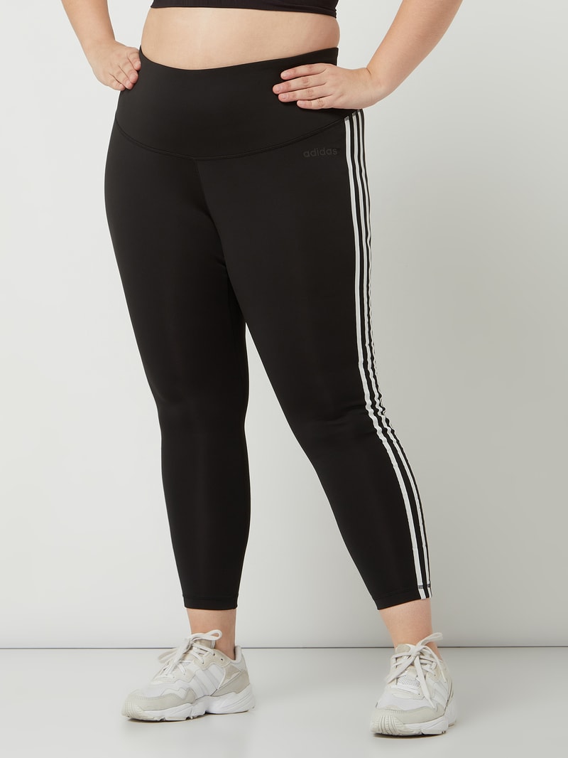 PLUS SIZE Sportleggings mit Logo-Details in schwarz