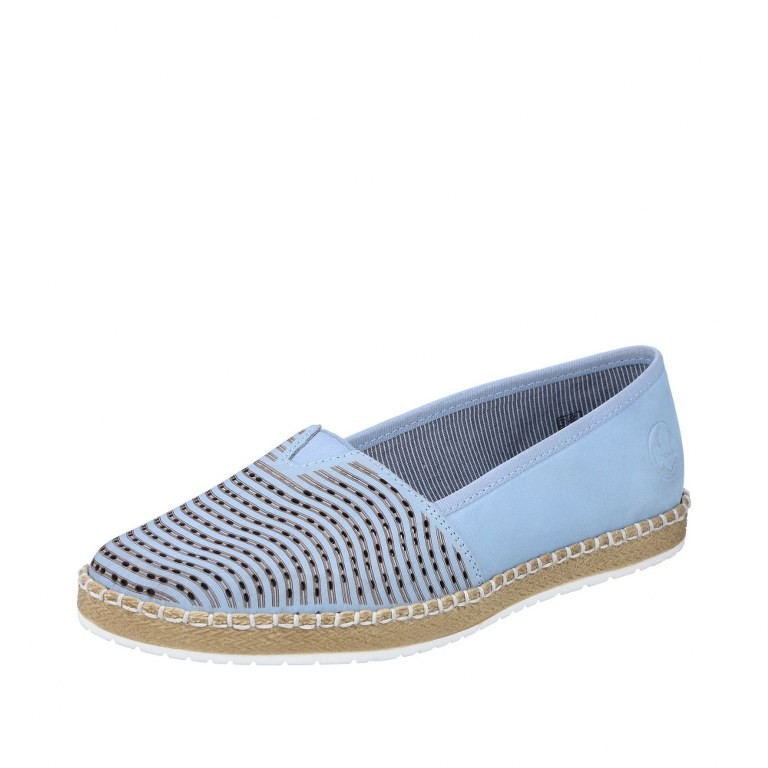 RIEKER Sportliche Slipper blau