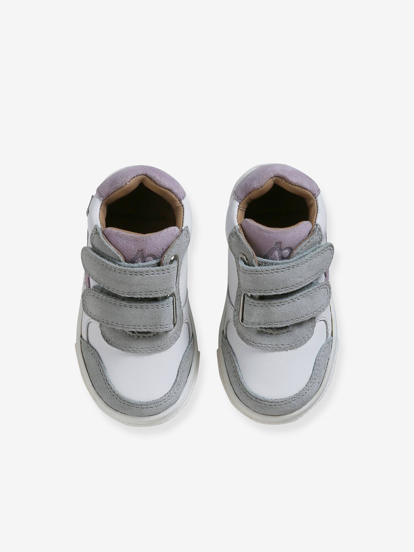 Vertbaudet Baby Klett-Sneakers - weiß