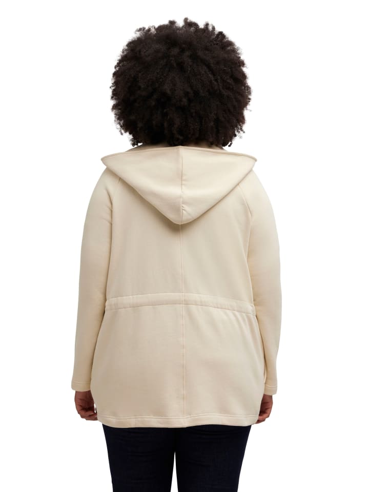 Ulla Popken Sweatjacke in popcorn günstig kaufen 46-48