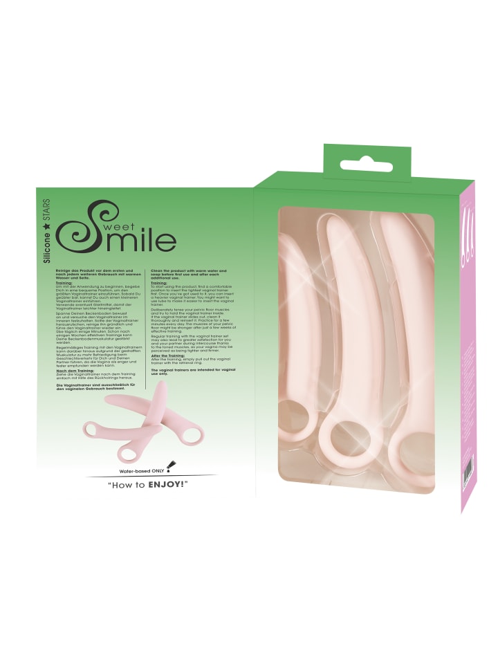 Sweet Smile Dildo-Set Vaginal Trainers in rosa günstig kaufen 19 cm