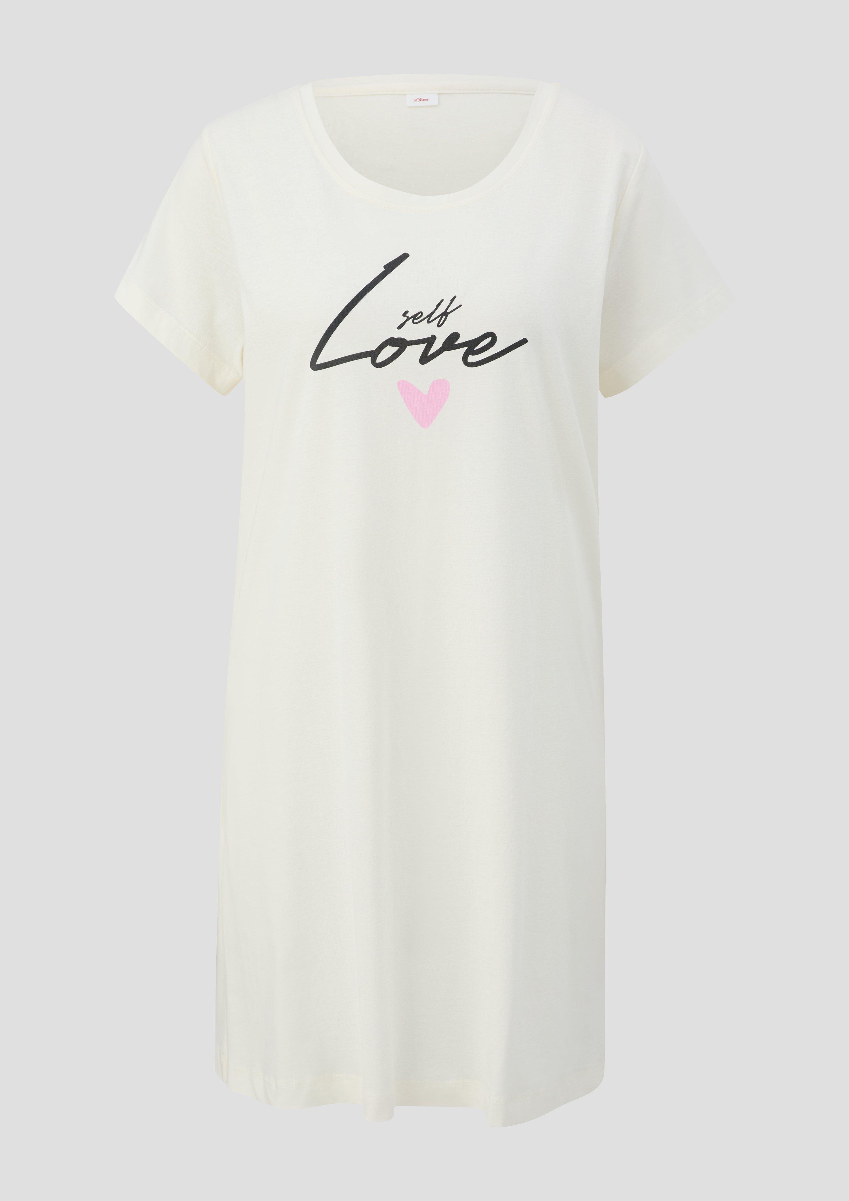 Schlafshirt mit Frontprint  6009500-4542
