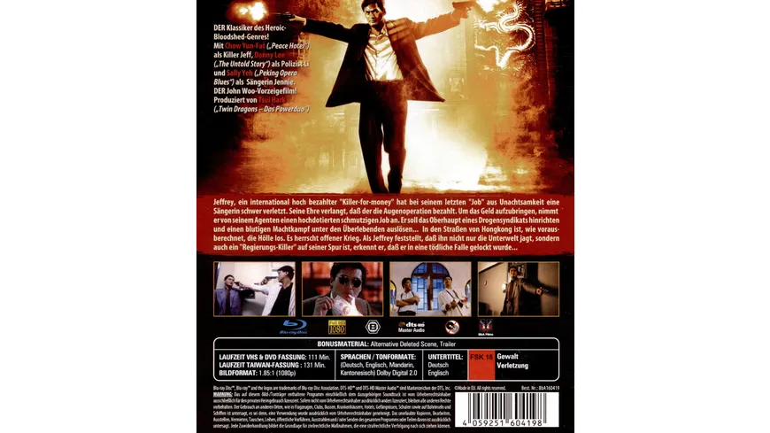 John Woo: The Killer - Uncut - Limited Edition auf 2000 Stück