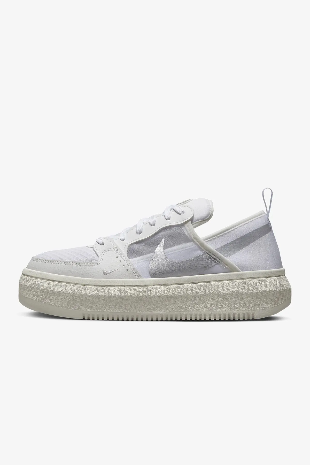 Nike  W Nike Court Vision Alta Weiß/Segel/Metalic Silber Sneaker für Damen / Mädchen