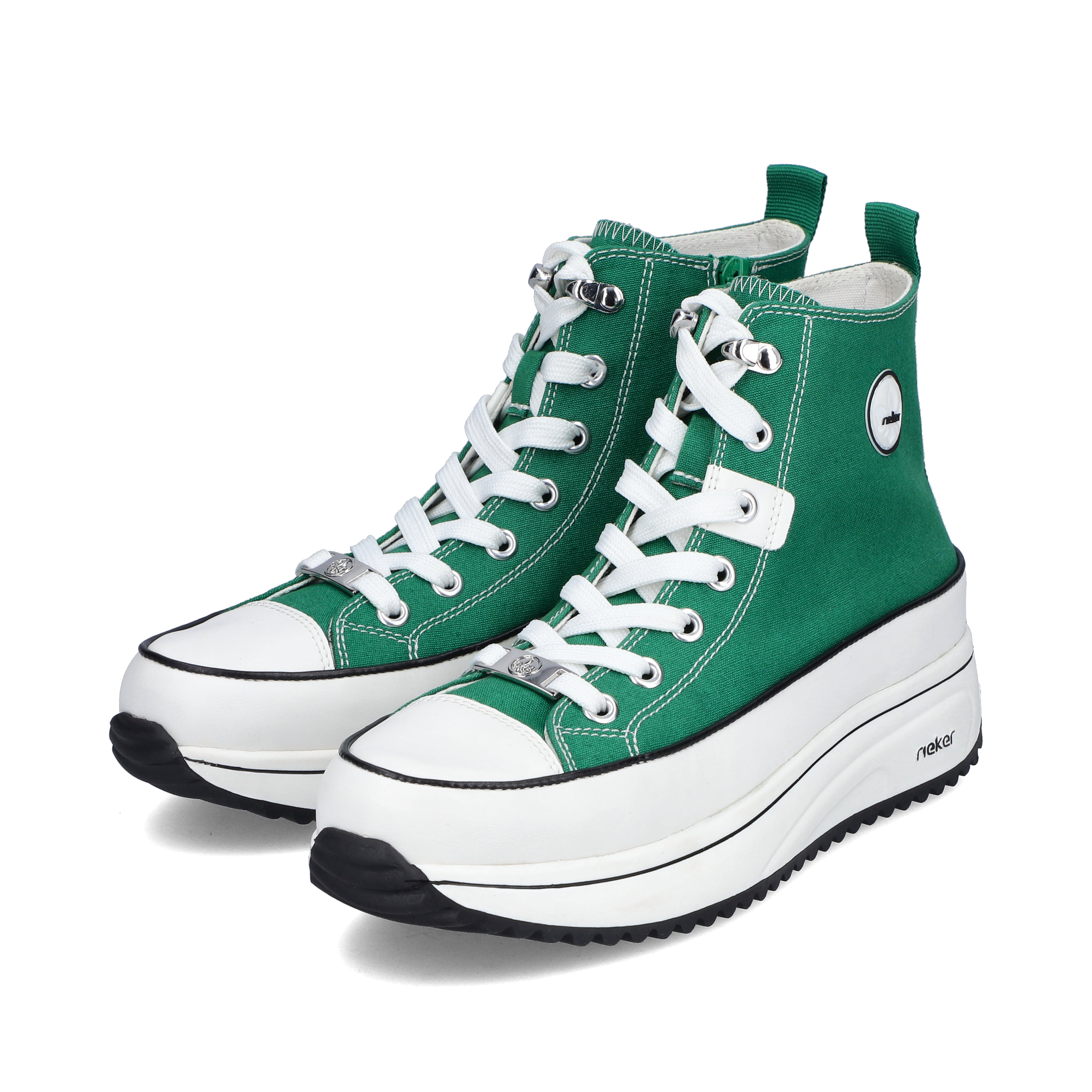 Rieker Damen Sneaker High grasgrün
