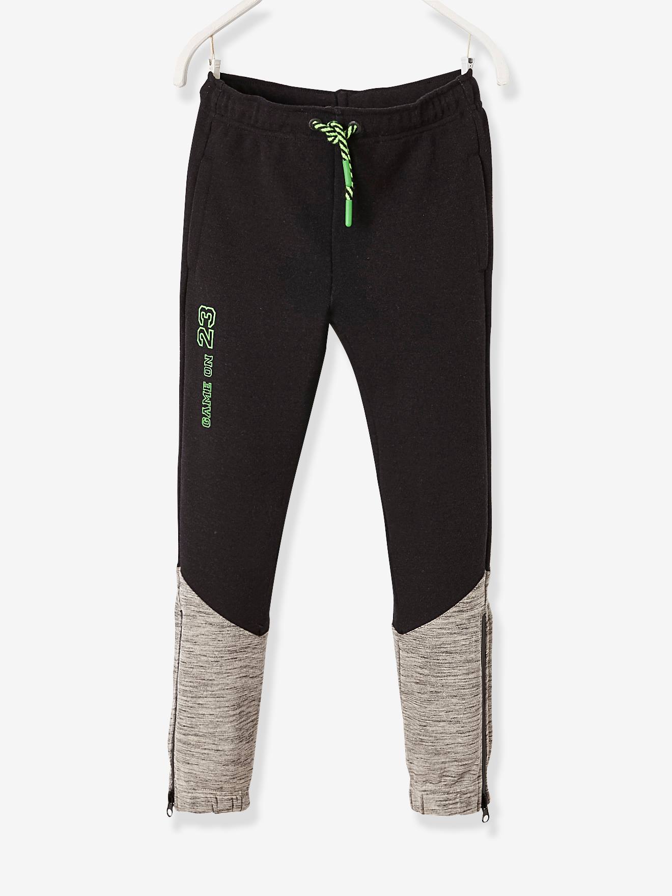 Vertbaudet Jungen Sporthose aus Funktionsmaterial Oeko Tex - schwarz