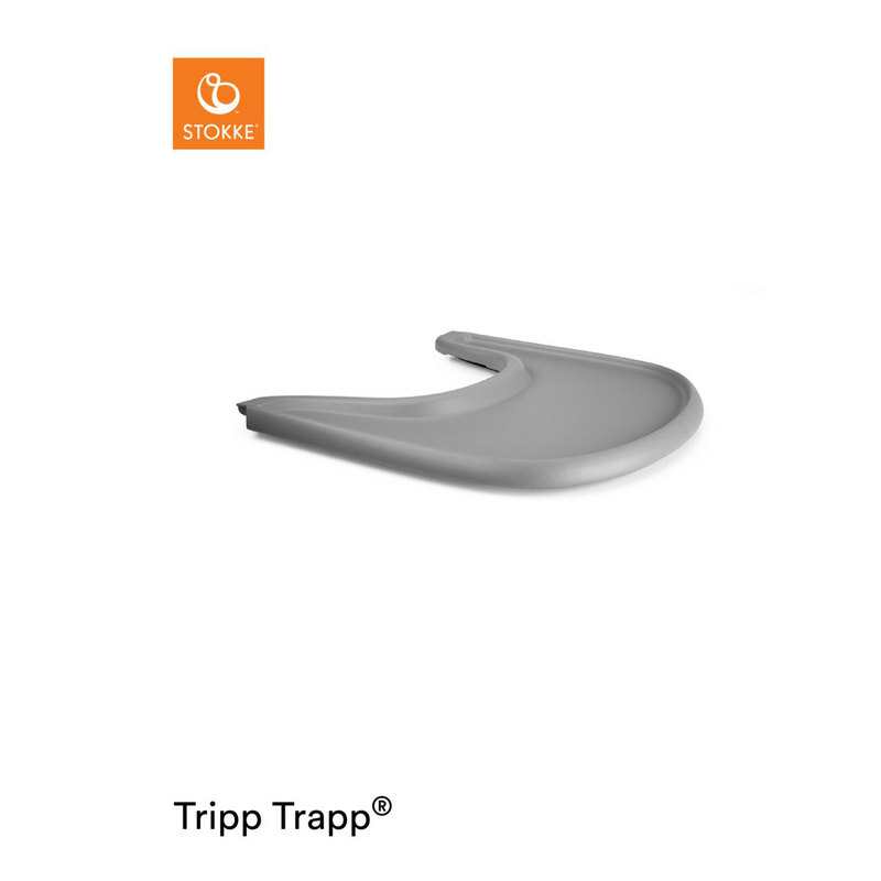 Plateau gris tempête pour chaise haute Tripp Trapp Stokke