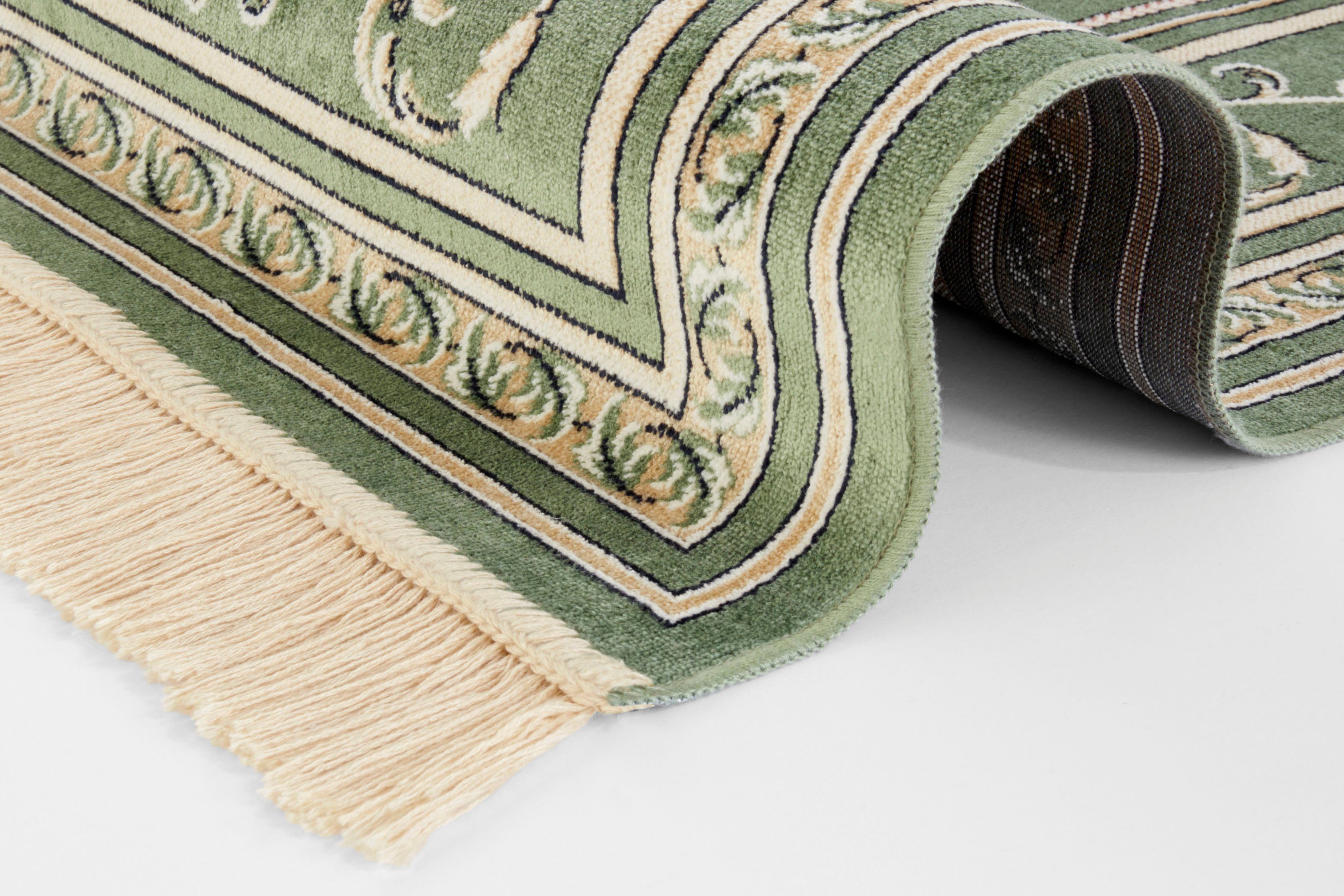 Teppich Antik Flowers, NOURISTAN, rechteckig, Höhe: 5 mm, Orientalisch mit Fransen, Orient, Wohnzimmer, Schlafzimmer, Esszimmer