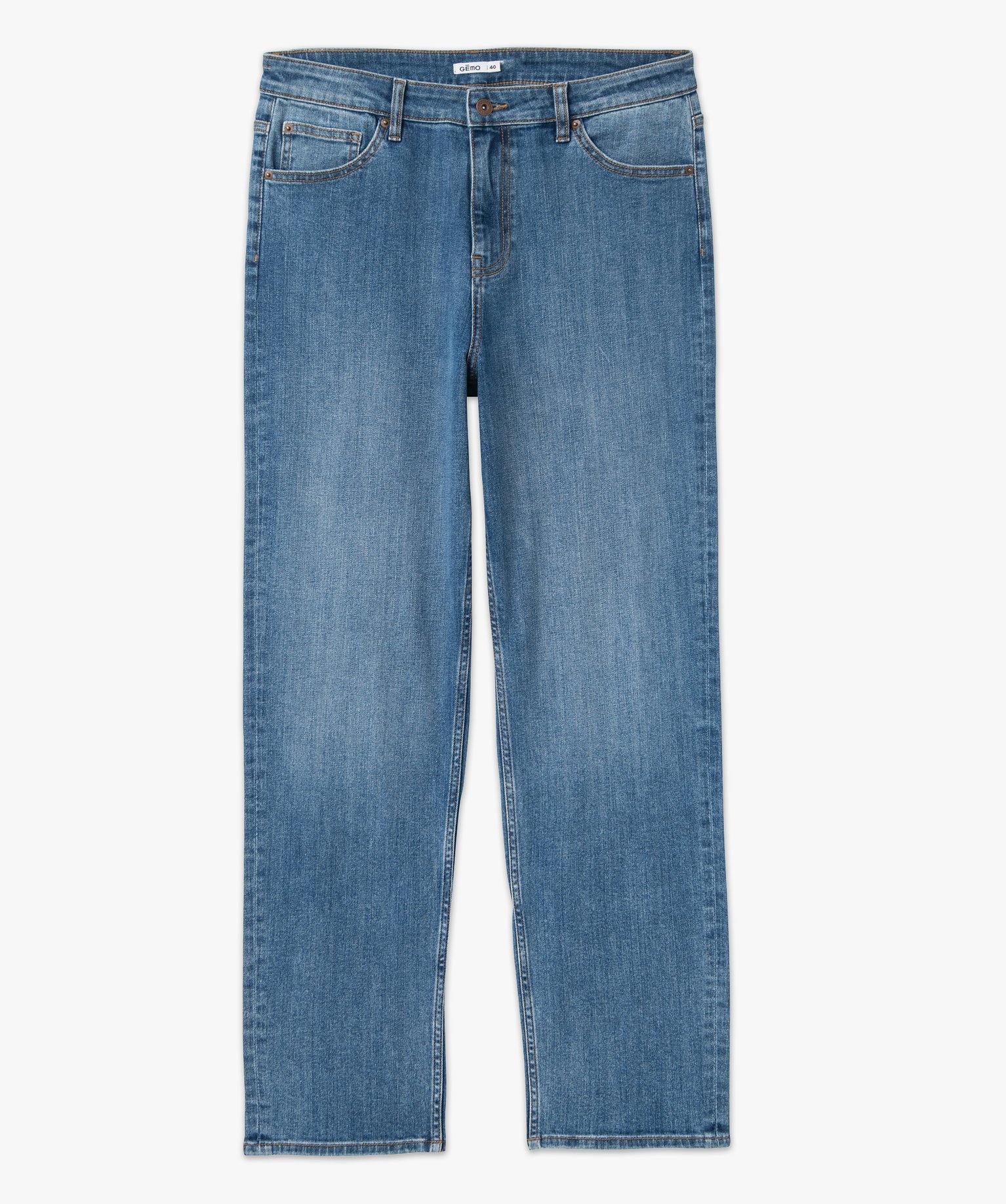 Jean Wide Legs extensible homme stone | GEMO