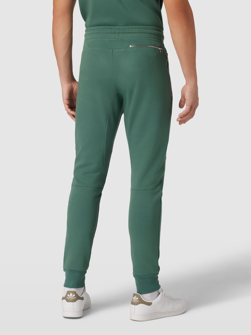 Slim Fit Sweatpants mit elastischem Bund und Tunnelzug in grün