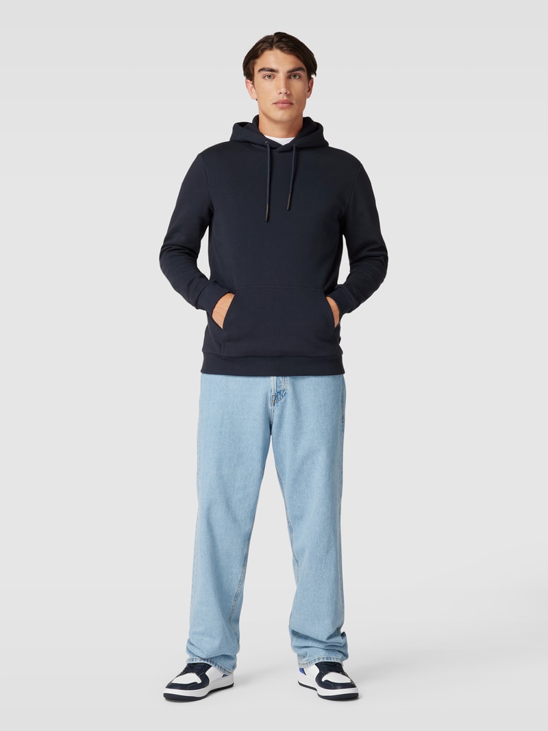 Hoodie in melierter Optik Modell 'CERES' in dunkelblau