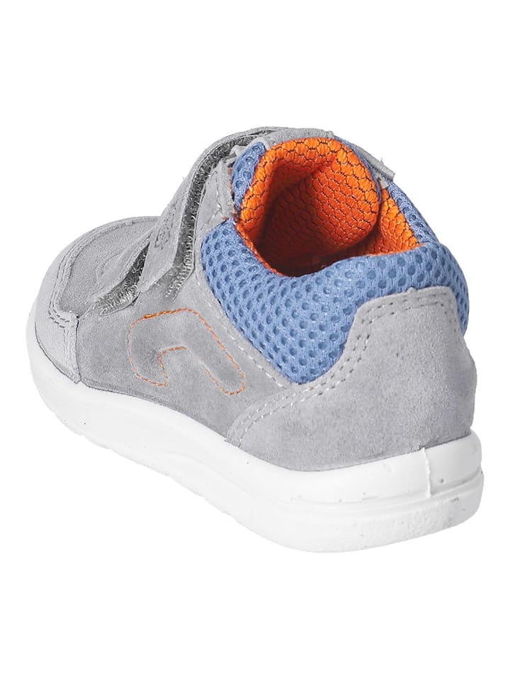 PEPINO Leder-Sneakers in Grau/ Hellblau günstig kaufen