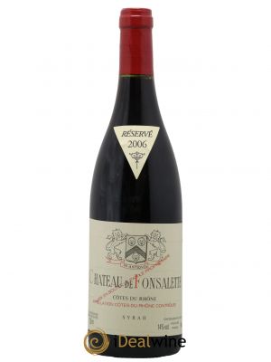 Côtes du Rhône Cuvée Syrah Château de Fonsalette  2006 - Lot de 1 Bouteille