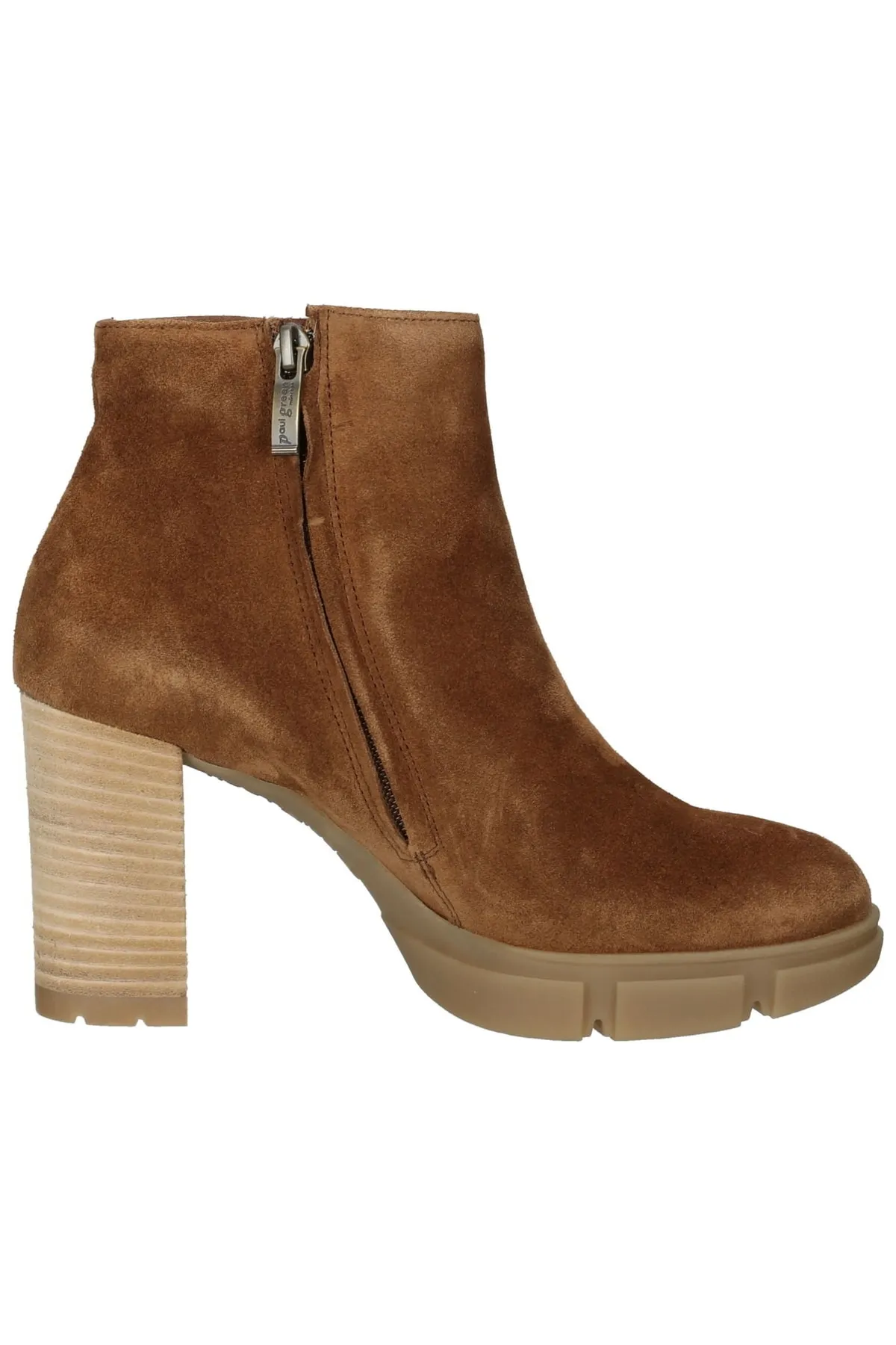 Paul Green  Stiefelette - Braun - Blockabsatz