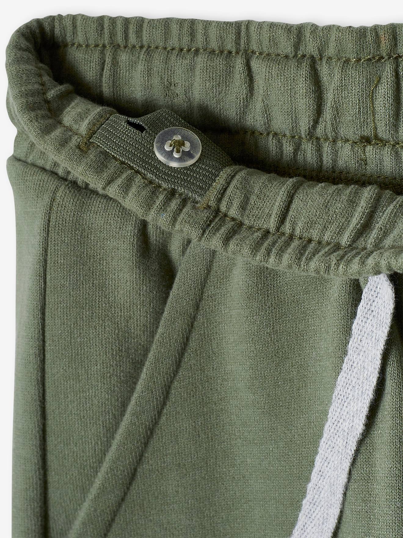 Pantalon jogger garçon en molleton BASICS marine chiné