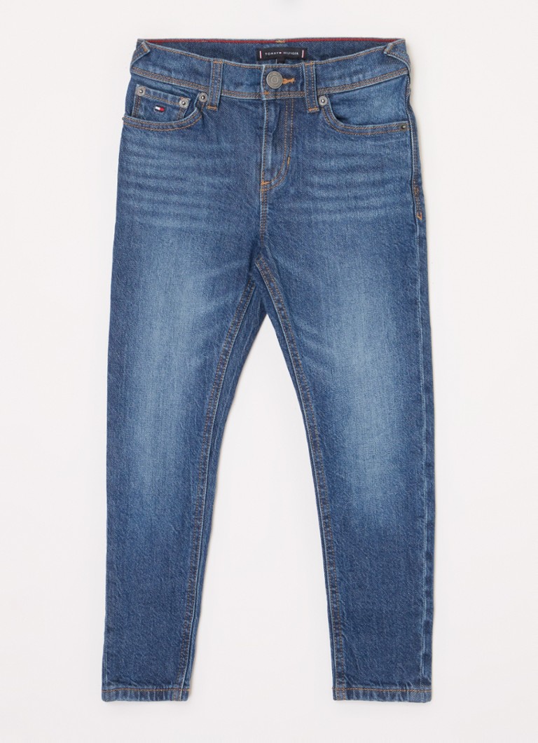 Pantaloni chino slim fit de la Tommy Hilfiger cu buzunare laterale