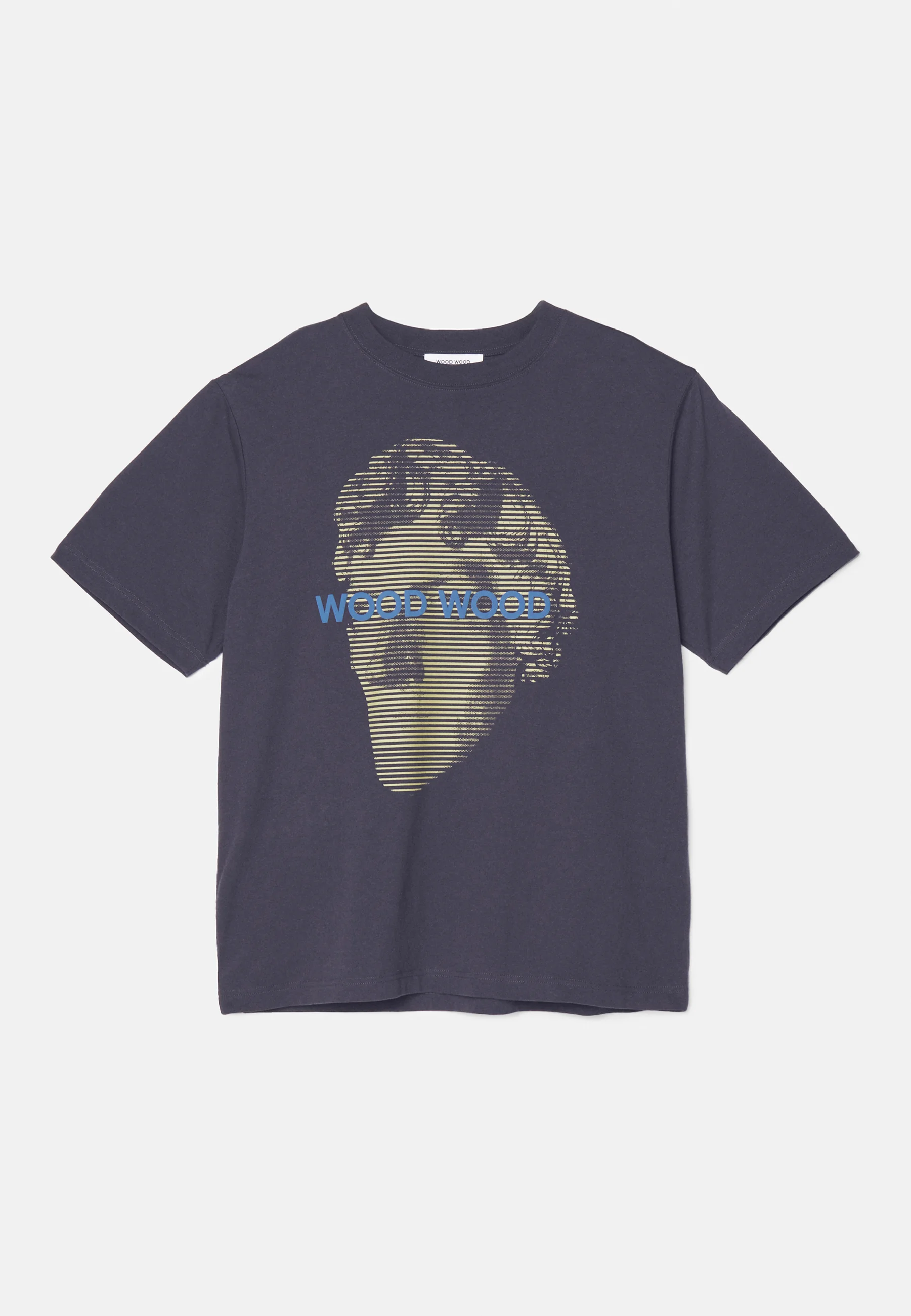 Wood Wood HAIDER STRIPED FACE - Camiseta con estampado