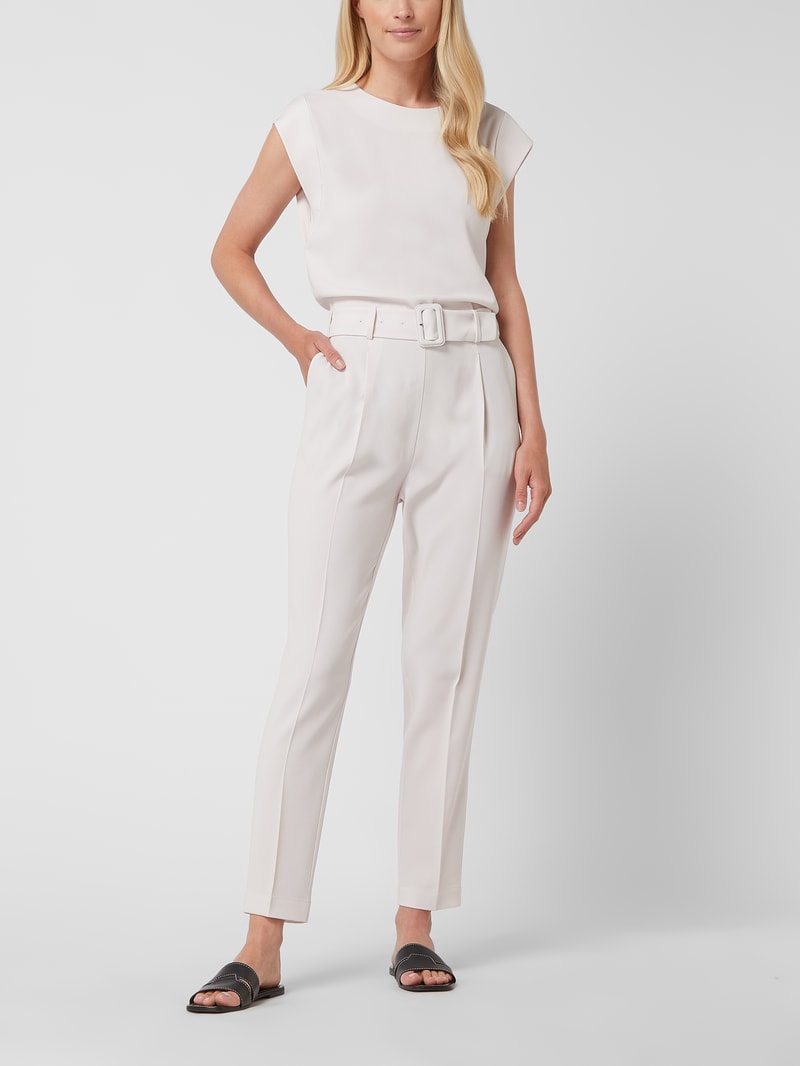 Jumpsuit mit Taillengürtel in ecru