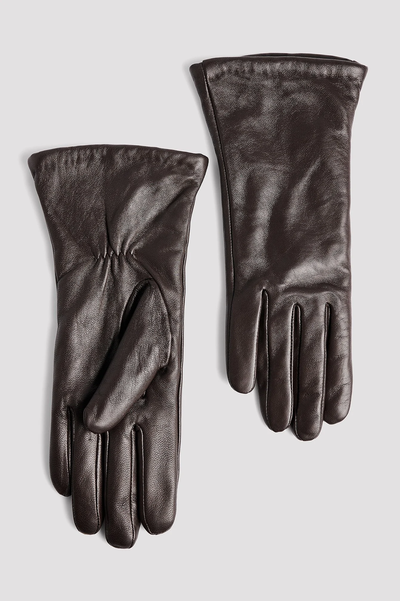 Lederhandschuhe mit breitem Profil