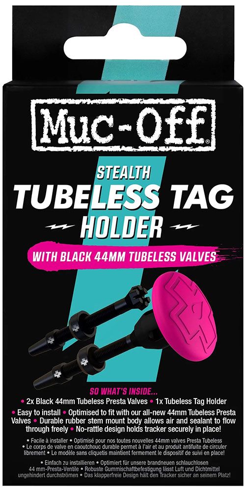 Muc-Off Stealth Tubeless Tag-Holder & 44mm Ventil Kit kaufen | Bike-Discount