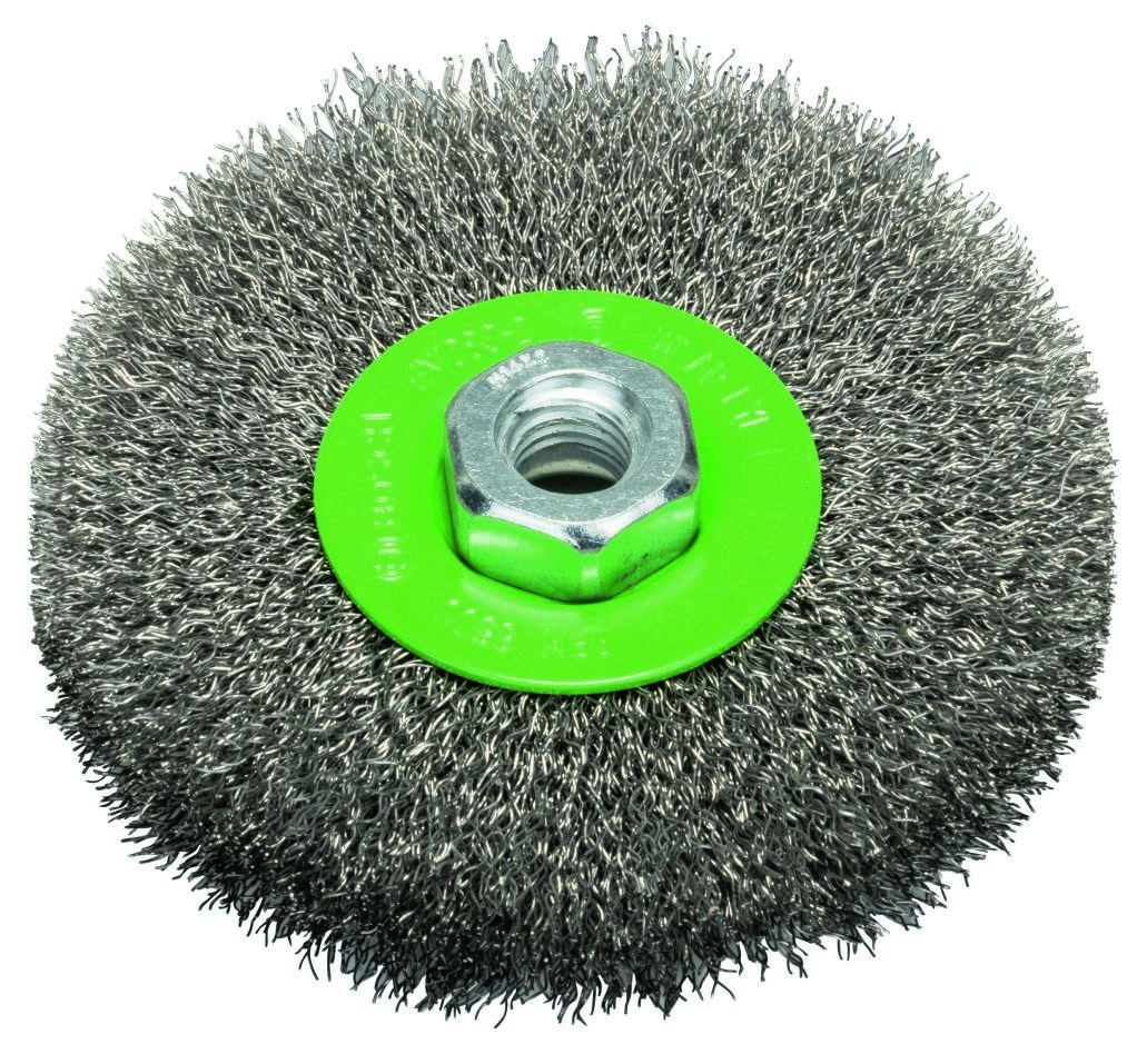 Accessoires Bosch Bleus 2608622107 Brosse à disque 115 mm en acier inoxydable ondulé M14