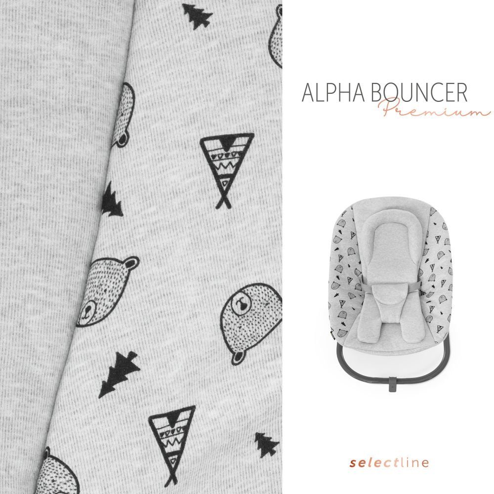 Hauck Hochstuhl Alpha Plus Rose Newborn Set (Set, 4 St), Holz Babystuhl ab Geburt inkl. Aufsatz für Neugeborene & Sitzauflage