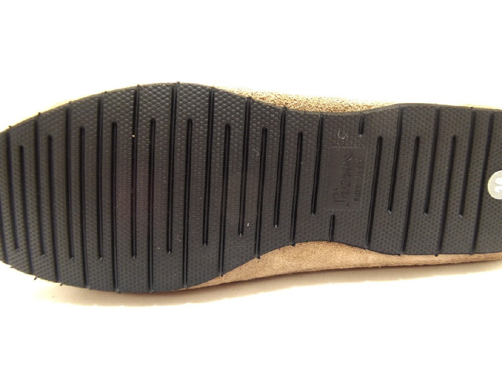 SIOUX Sportliche Slipper beige