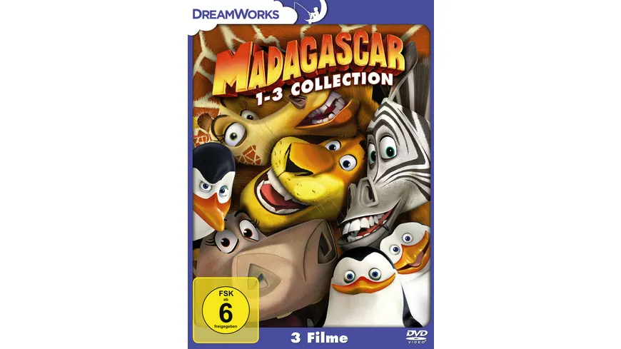 Madagascar 1-3  [3 DVDs]