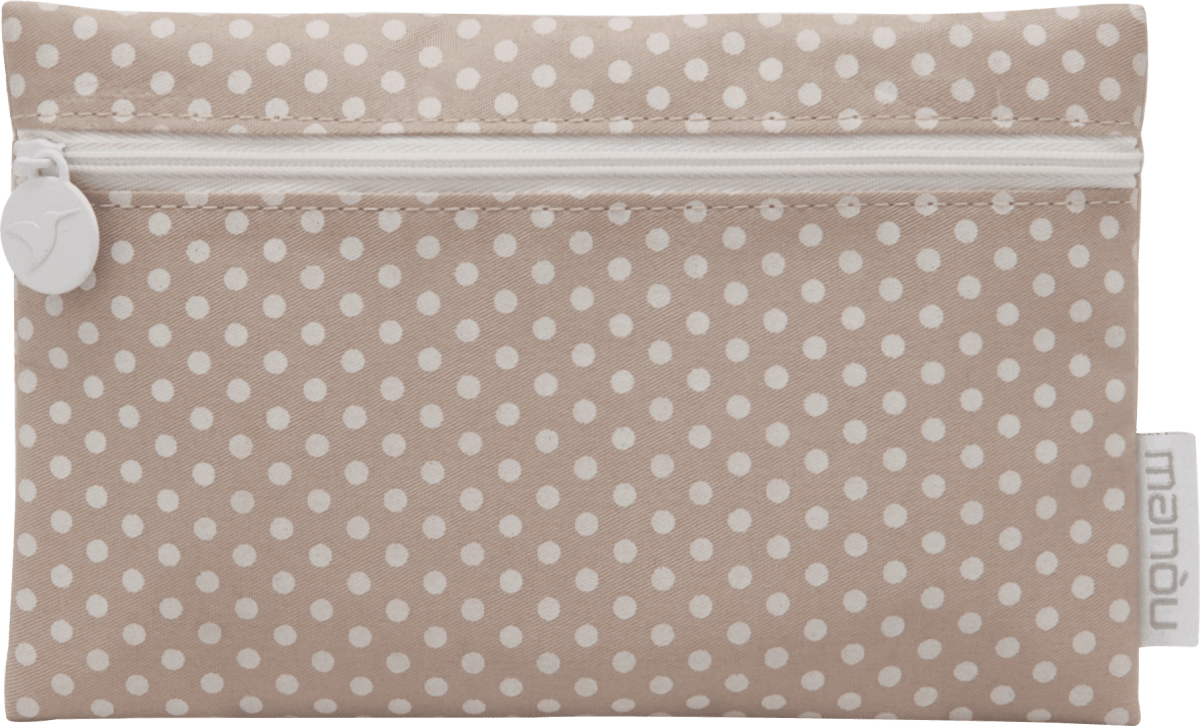 Kosmetiktasche Punkte beige, 1 St
