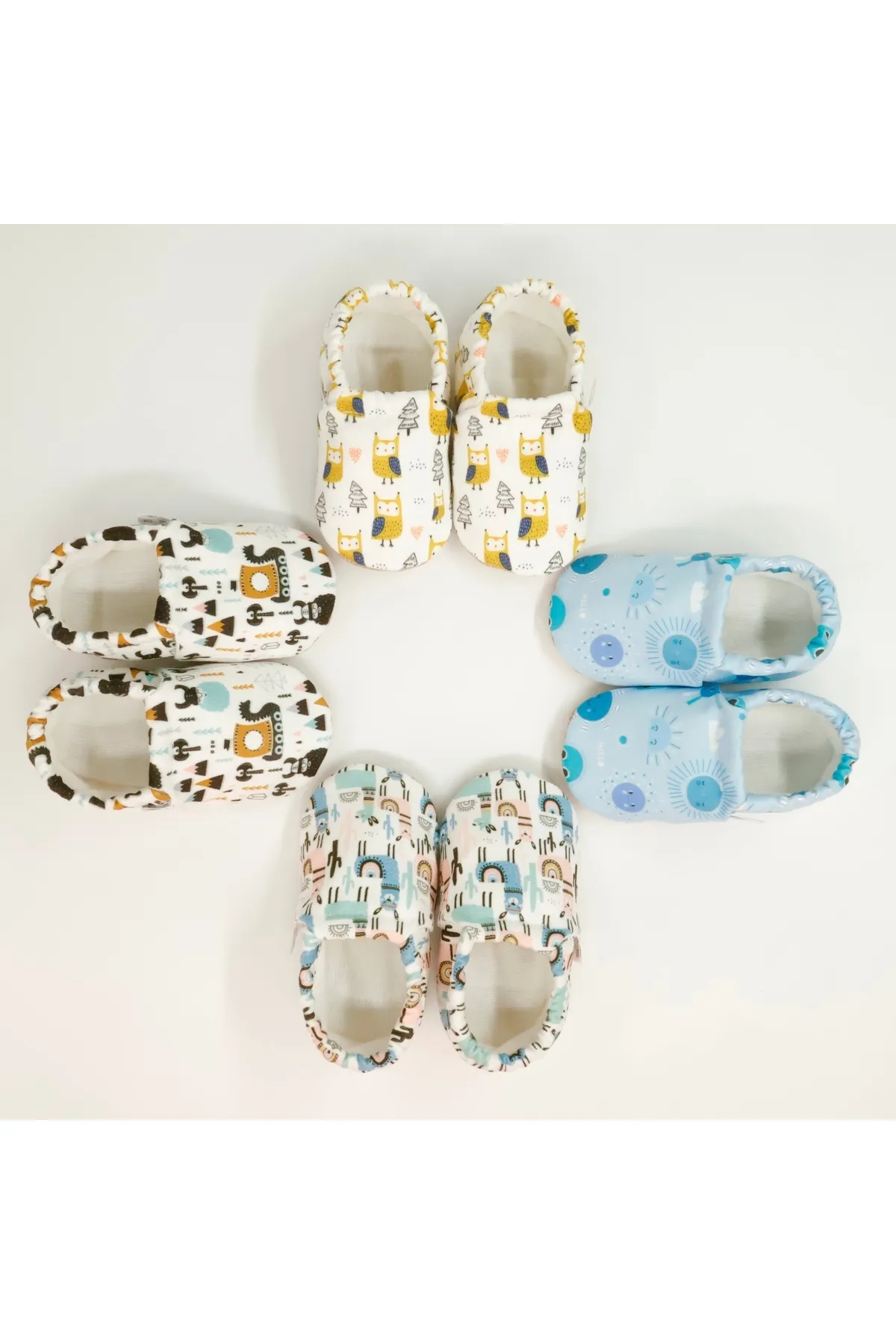 Ella Bonna  Anti-Rutsch-Sohle Vikings Baby-Schuhe, Heimstiefel, Hausschuhe, Kinderzimmer-Schuhe, Hausschuhe